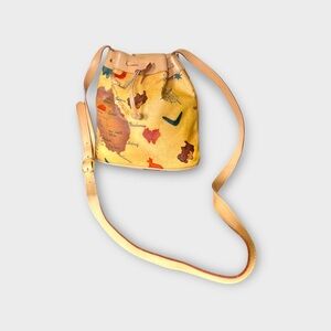 Kangarucci Map Print Crossbody Bucket Bag